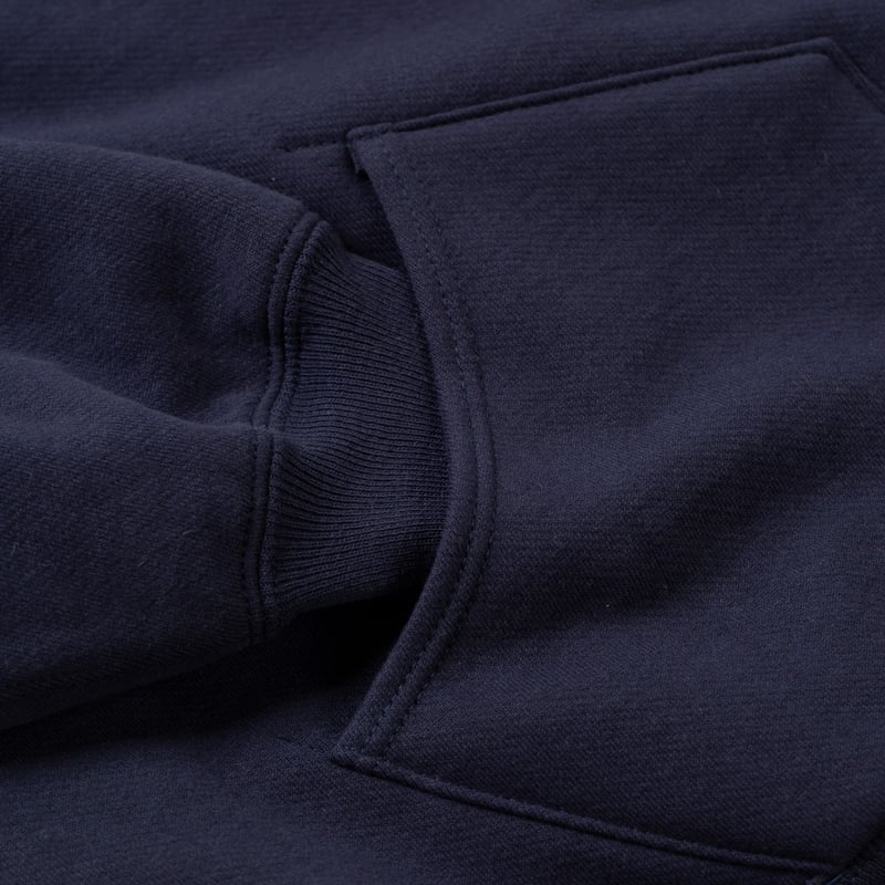 image poche  flaneurs xx development sweat capuche épais double layer navy (1)