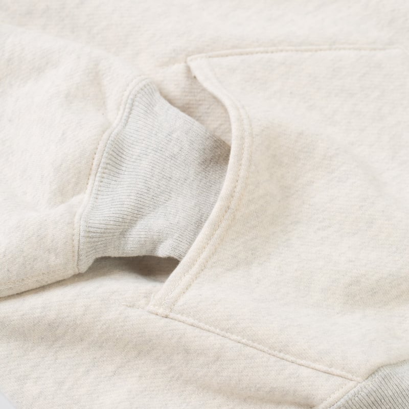 détail manche flaneurs xx development sweat capuche épais double layer silverado and navy (3)