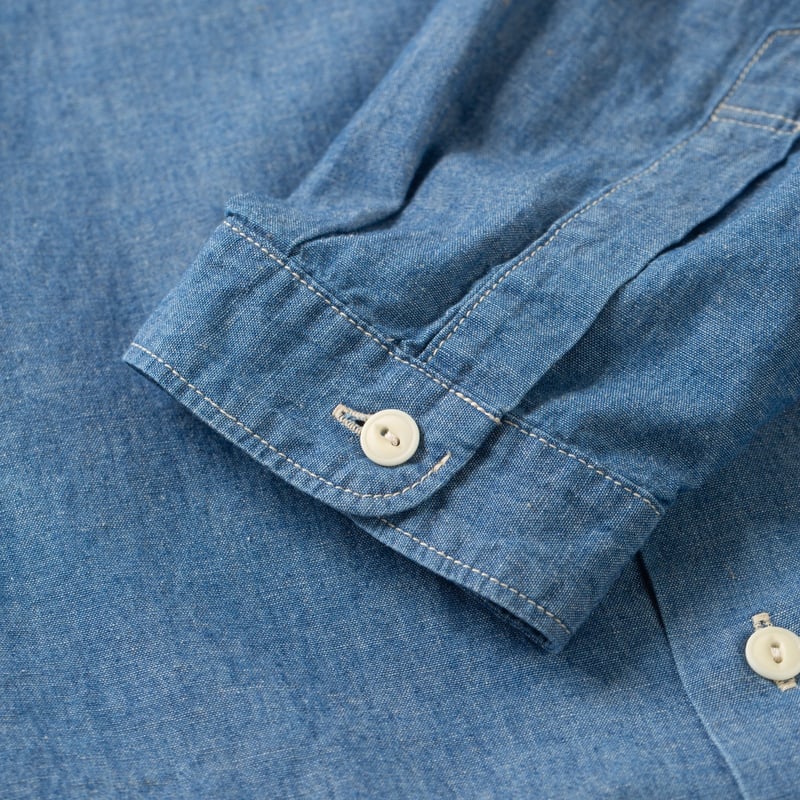 détail manche flaneurs chemise chambray Seuvas (3)