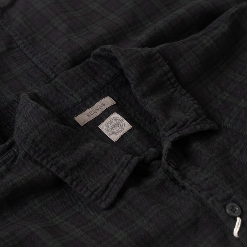 détail col flaneurs veste Seuvas blackwatch (2)