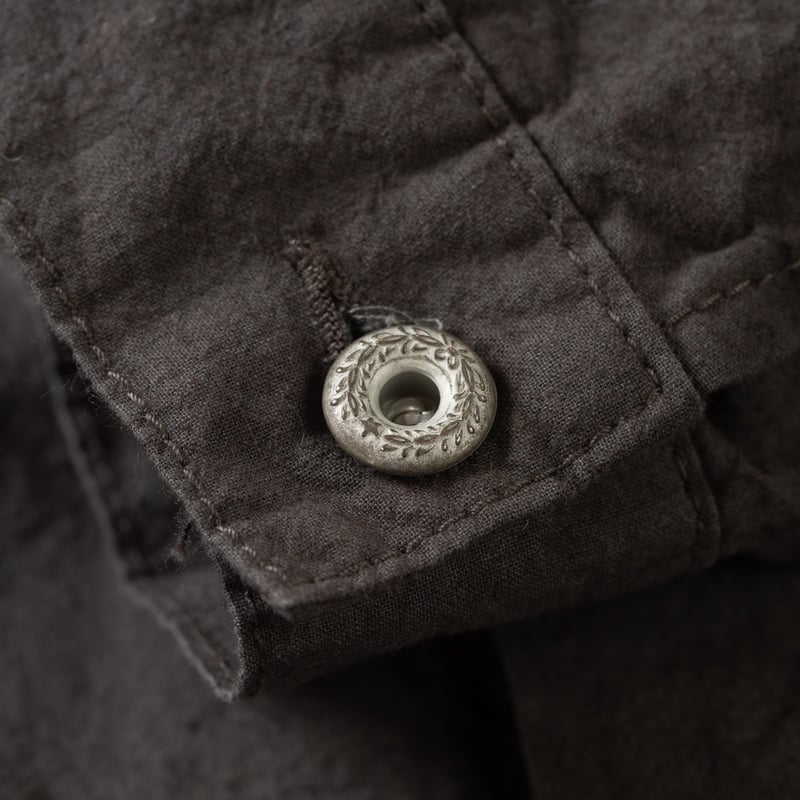 détail button flaneurs veste trucker Seuvas grise (3)