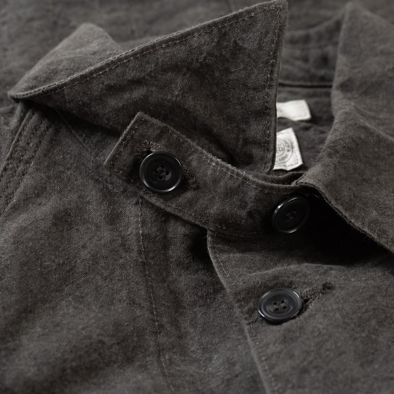 flaneurs seuvas col veste Washi Raglan Coverall Jacket Dark Charcoal (3)