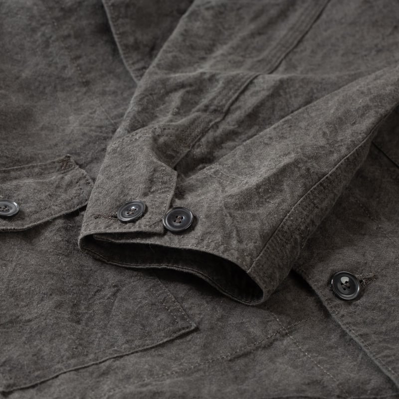 flaneurs seuvas manche veste Washi Raglan Coverall Jacket Dark Charcoal (4)