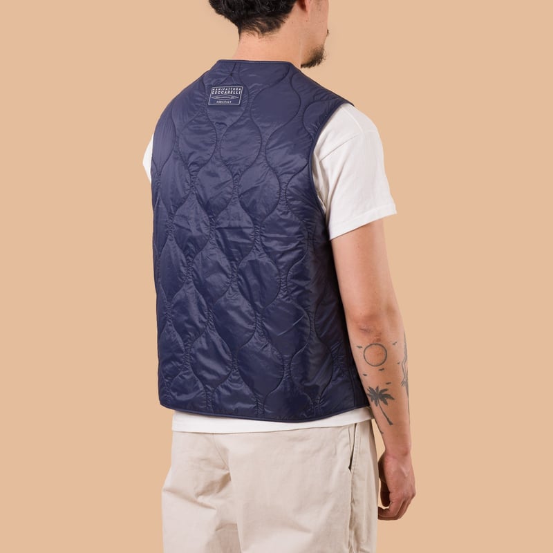 Image-Flâneurs_MANIFATTURA CECCARELLI / All Season Vest navy de dos