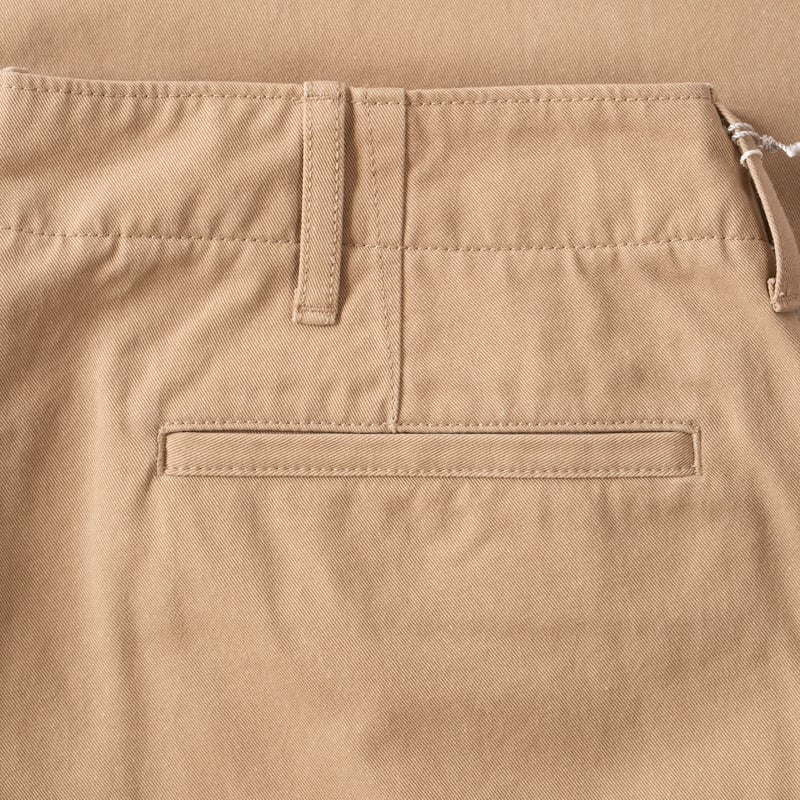 détails flaneurs poche BEAMS PLUS MIL Trousers Twill Khaki (3)
