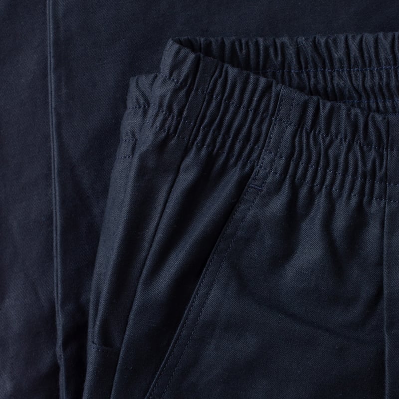 Back Nep Umps Pants Dark Navy