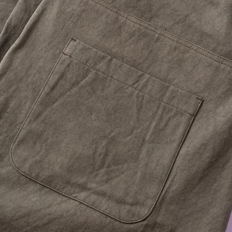 Canvas Trousers Dark Moss Gray