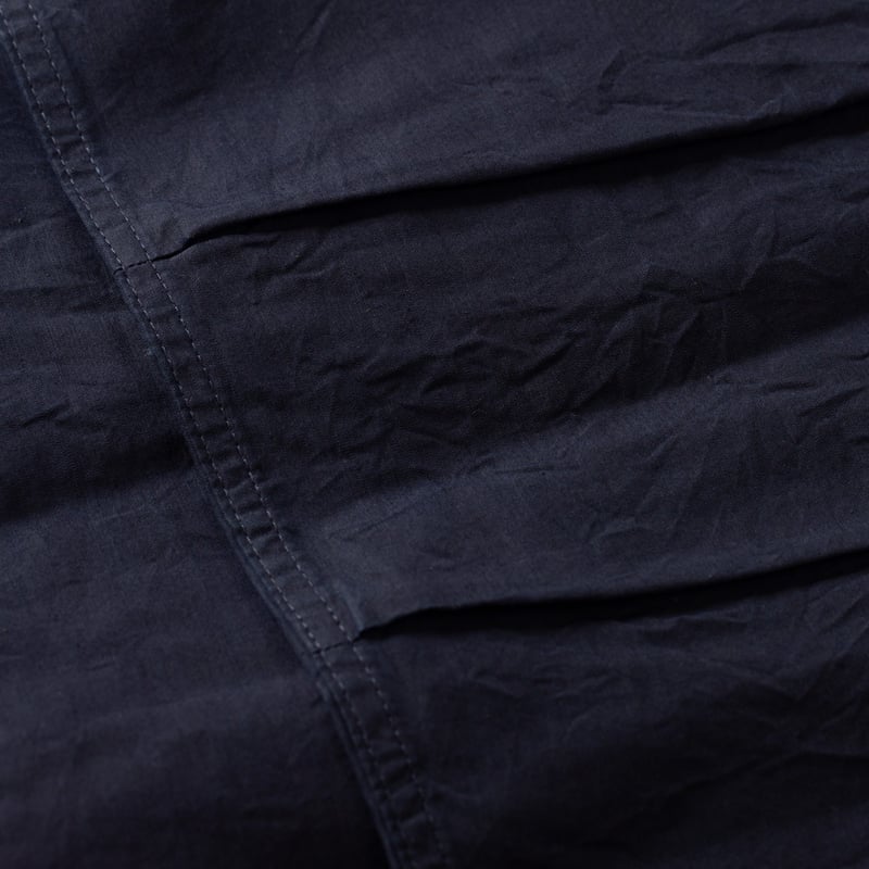 déail flâneurs pantalon FOB Factory F0545 Nylon Tuck Pants Indigo (3)