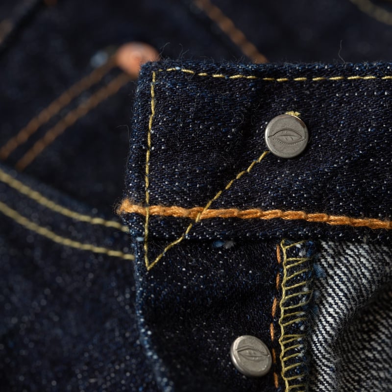 détail flaneurs Pure Blue Japan XX-002 jeans 14oz Selvedge Denim Piped Straight (6)
