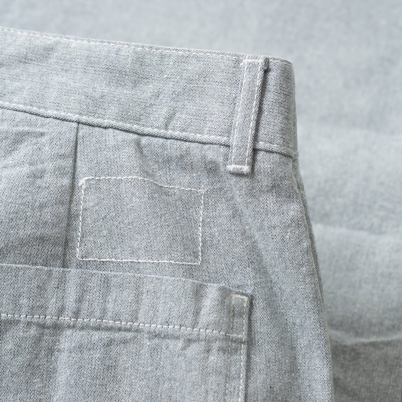 détail patch fantôme flâneurs Duke Pant Jean Cloth Reworked Light Indigo (1)