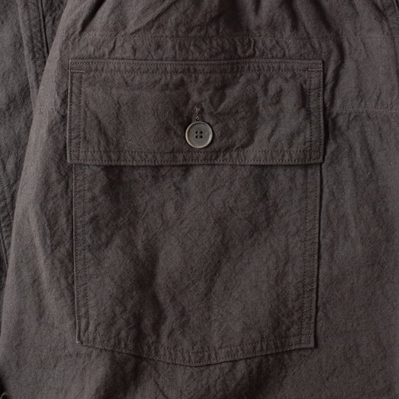 détail pocket flaneurs pantalon SEUVAS Relaxed Pants Charcoal (3)