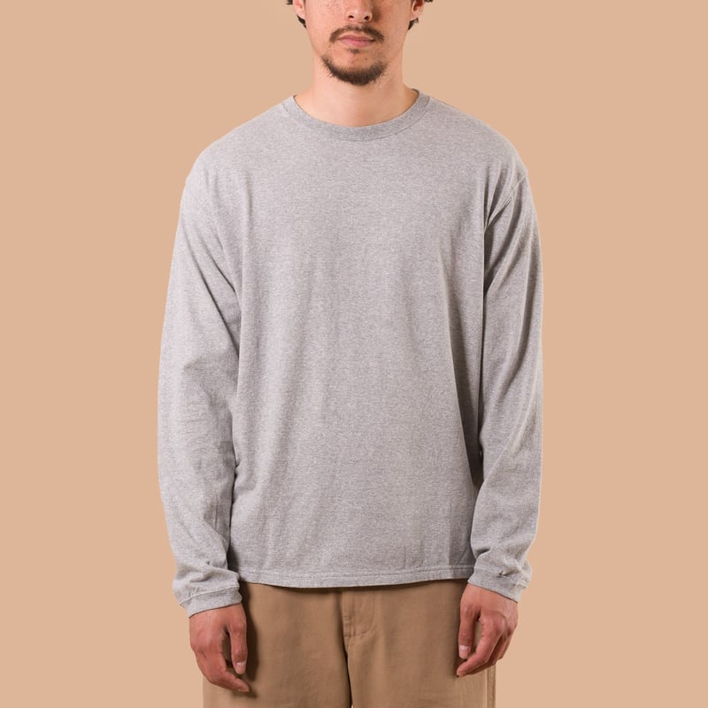 Image-Flâneurs_GOOD ON / L/S Crew Tee metalde face