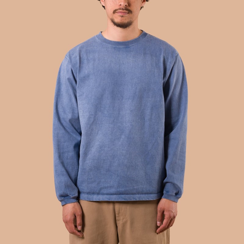 Image-Flâneurs_GOOD ON / L/S Heavy Crew Tee p-ajisai de face