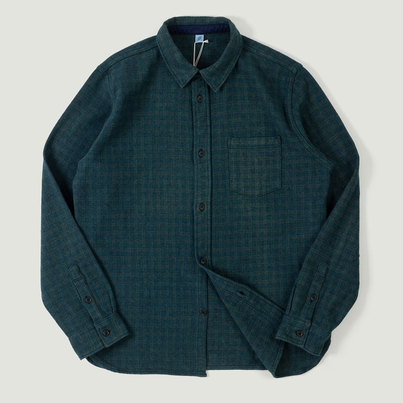 Vignettes flaneurs Pure Blue Japan chemise carreaux teintée indigo