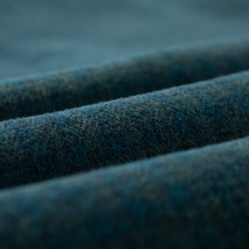 chemise PURE BLUE JAPAN  Cotton Tweed Check Indigo Over Dye Shirt (4)