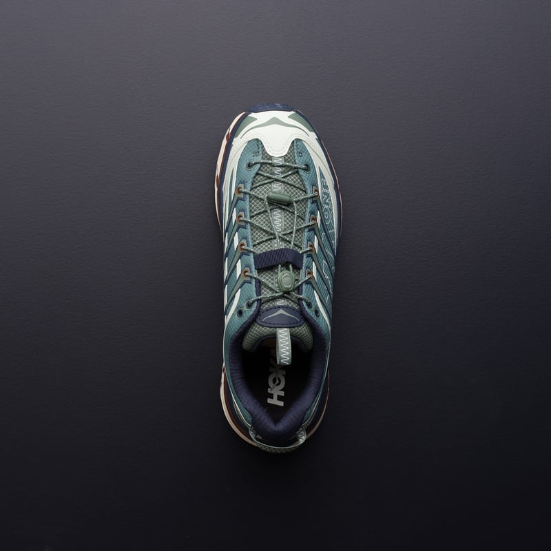 image flâneurs HOKA / Mafate Three 2 Wordmark Fern/Varsity Navy détail 4