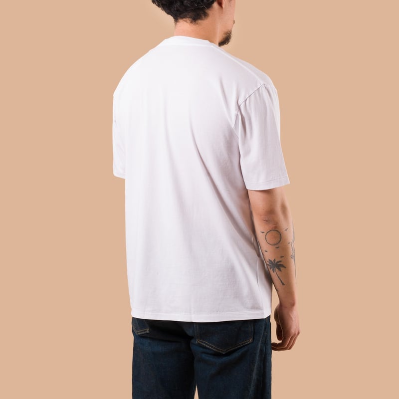 image flâneurs BATONER / Light Meriyasu T-Shirt White de dos
