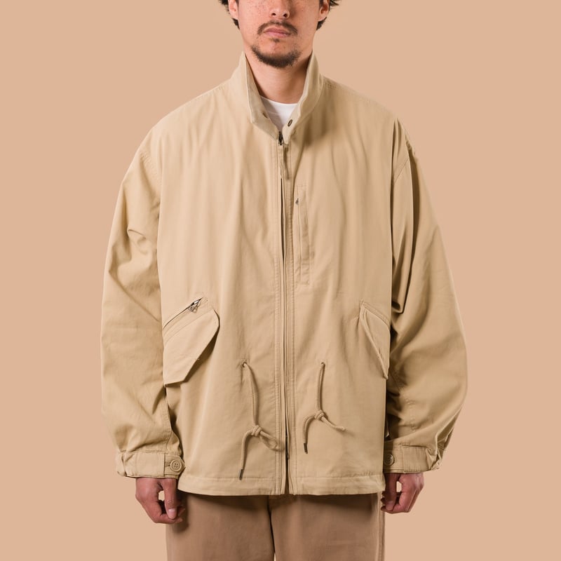 image flâneurs FRIZMWORKS / Harrington M65 Jacket Beige de face