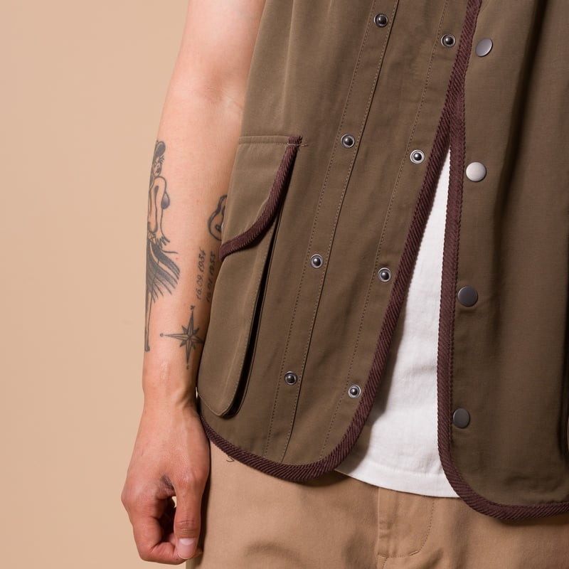 image flâneurs FRIZMWORKS / Heritage Hunting Vest olive de de détail 1