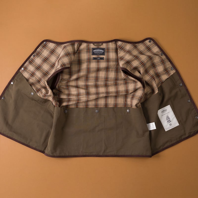 image flâneurs FRIZMWORKS / Heritage Hunting Vest olive de de détail 3