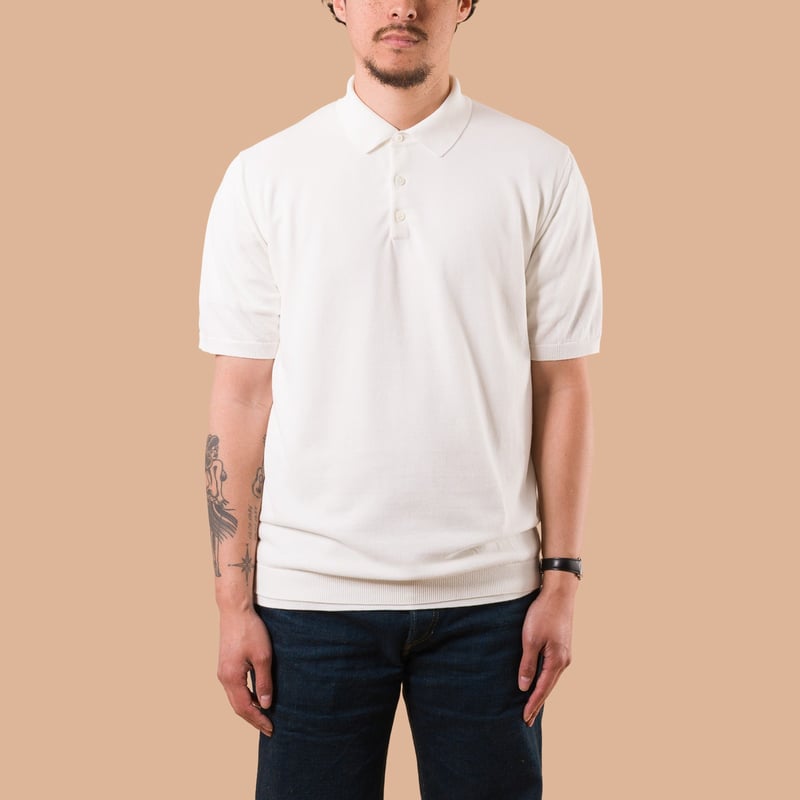 Ice Cotton Poloneck Off White