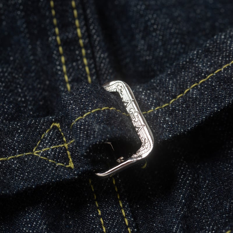 detail flaneurs FOB FACTORY  F2460 14oz WWII Denim Blouse (5)