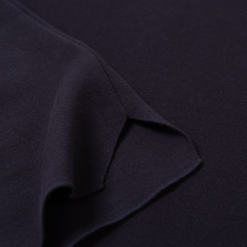 detail bas flaneurs BATONER 32G Smooth Knit Short Sleeve Polo Navy (1)