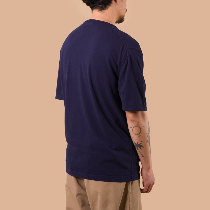 image flâneurs MOONCASTLE / Ice Cotton Relax Crewneck Navy de dos