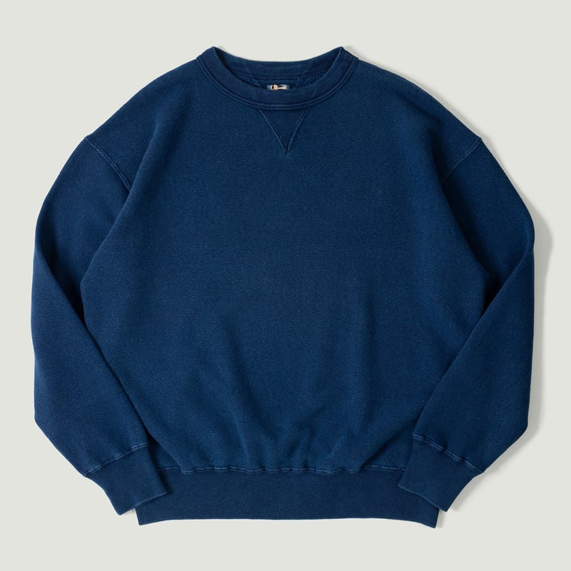 Vignette flaneurs DUBBLE WORKS Loopwheel Sweatshirt Indigo Dye