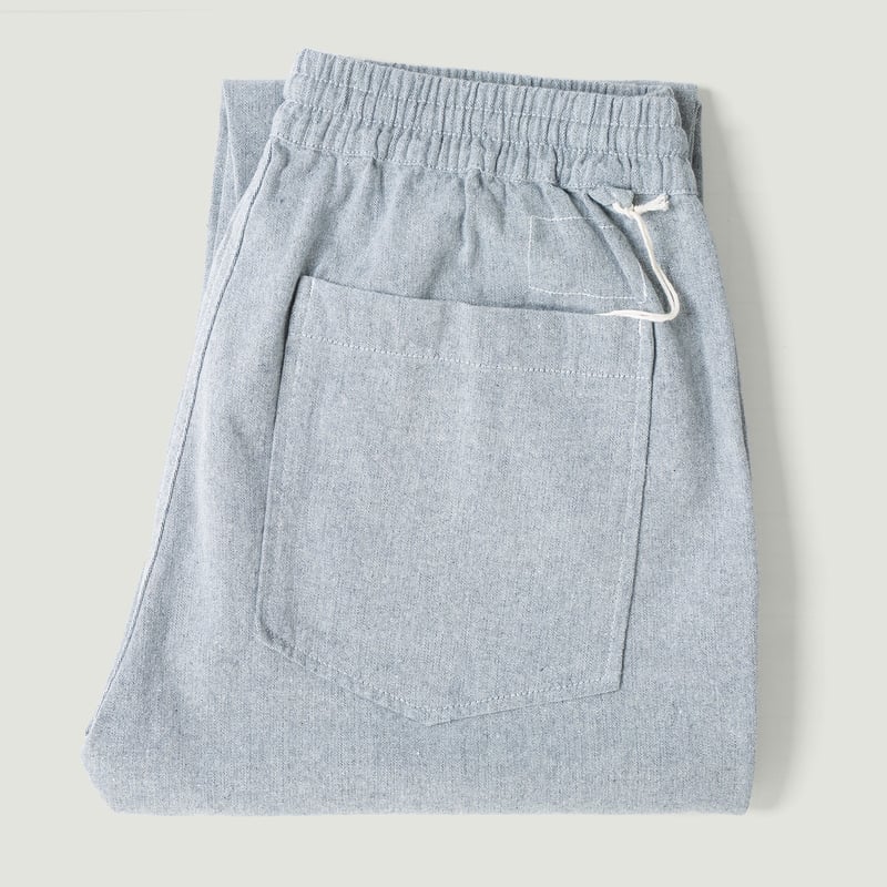 Vignettes flâneurs UNIVERSAL WORKS Hi Water Trouser Jean Cloth Reworked Light Indigo