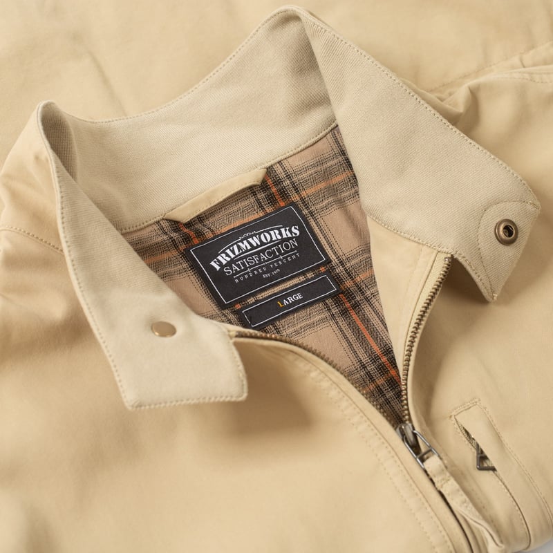col flaneurs veste FRIZMWORKS Harrington M65 Jacket Beige (4)