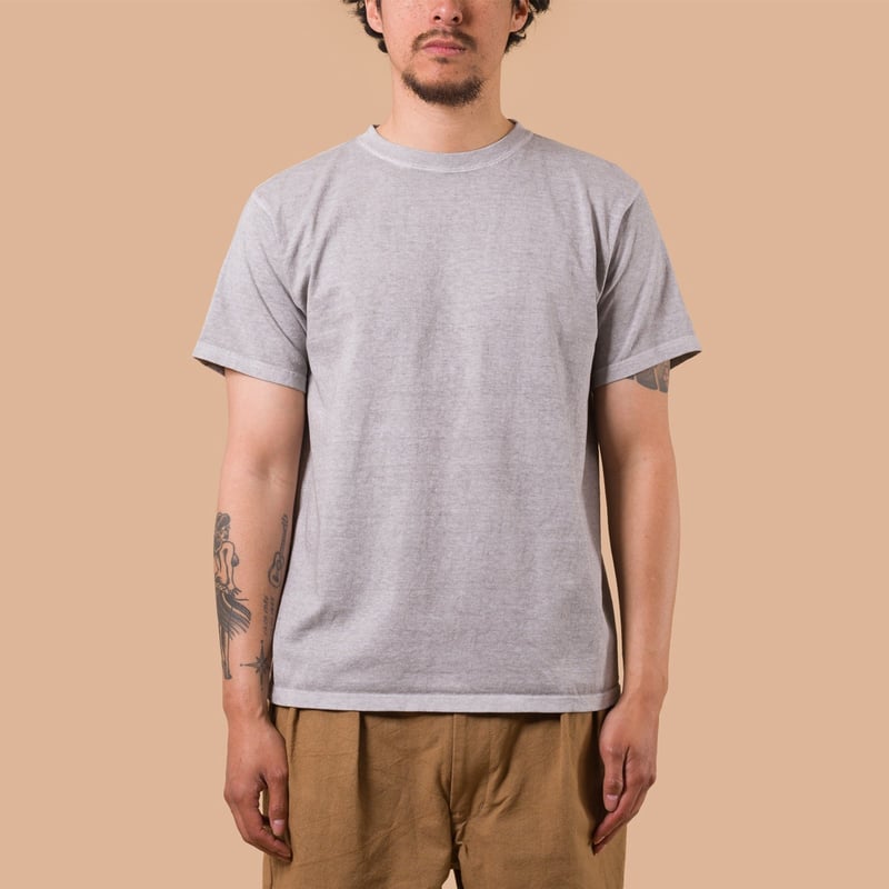 image flâneurs GOOD ON / Short Sleeve Crew T-Shirt P-Ash de face