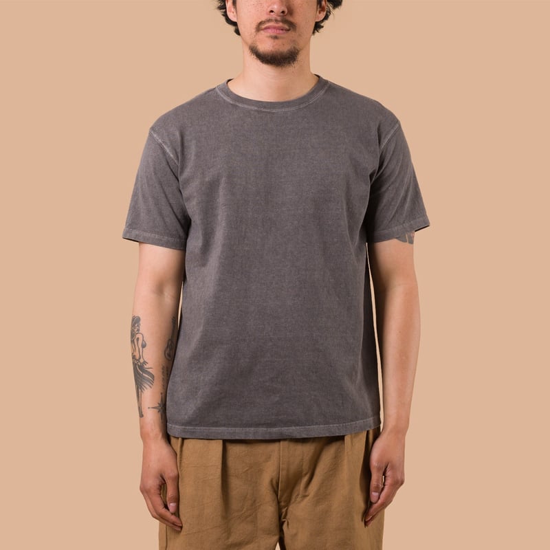 image flâneurs GOOD ON / Short Sleeve Crew T-Shirt P-Grey de face