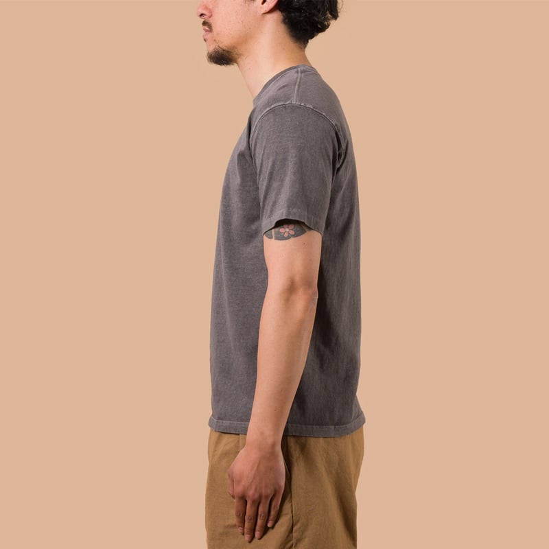 image flâneurs GOOD ON / Short Sleeve Crew T-Shirt P-Grey de profil