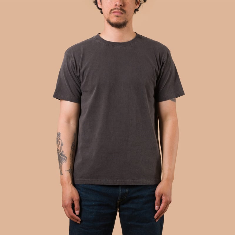 image flâneurs GOOD ON / Short Sleeve Crew T-Shirt P-Black de face