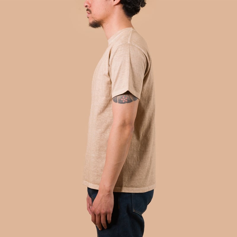 image flâneurs GOOD ON / Short Sleeve Crew T-Shirt P-Latte de profil