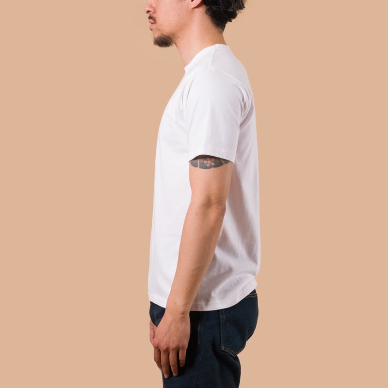 image flâneurs WHITESVILLE / 2-Pack Tubular T-Shirt White de profil