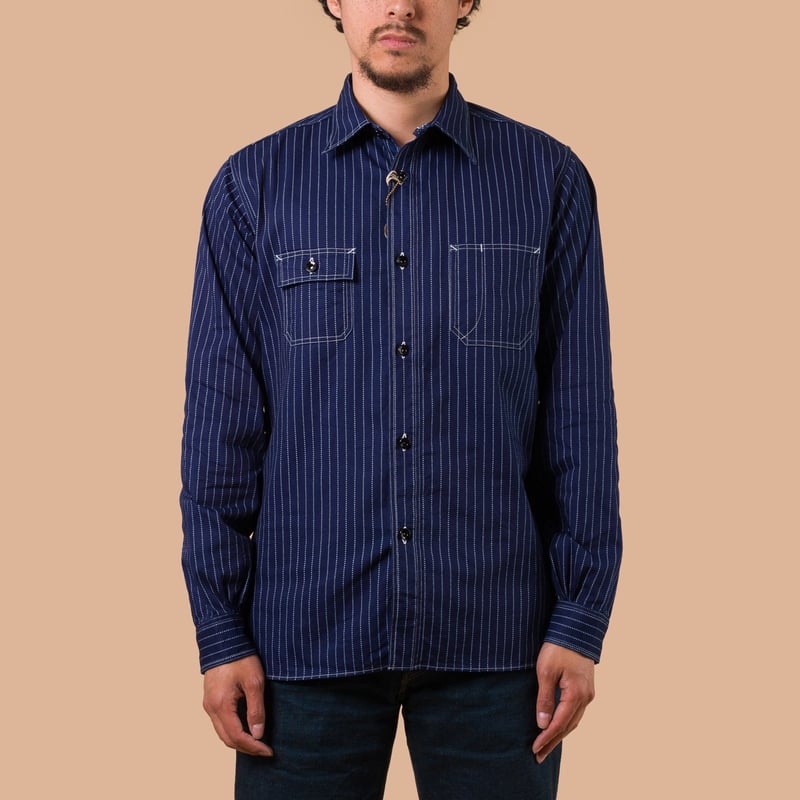 "Fiction Romance" 8.5oz Wabash Stripe Work Shirt