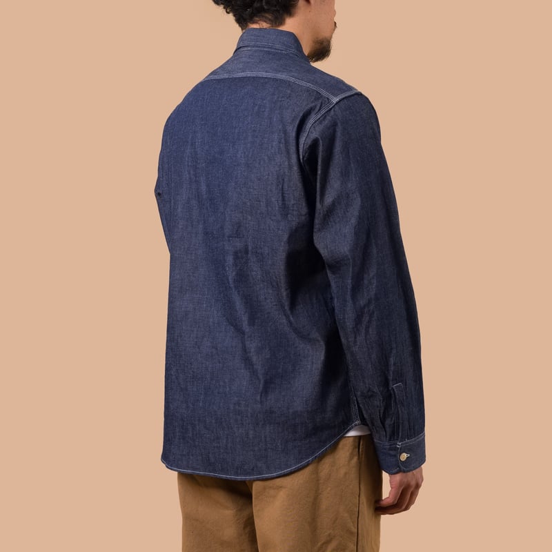 9oz Selvedge Denim Work Shirt Indigo