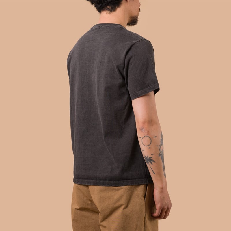 Image-Flaneurs_GOOD ON / S/S Heavy Crew Tee P-Black-de-dos