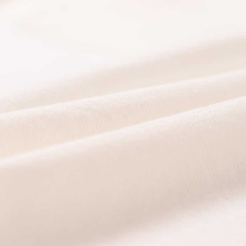 image flâneurs MOONCASTLE / Ice Cotton Poloneck Off White détail matière