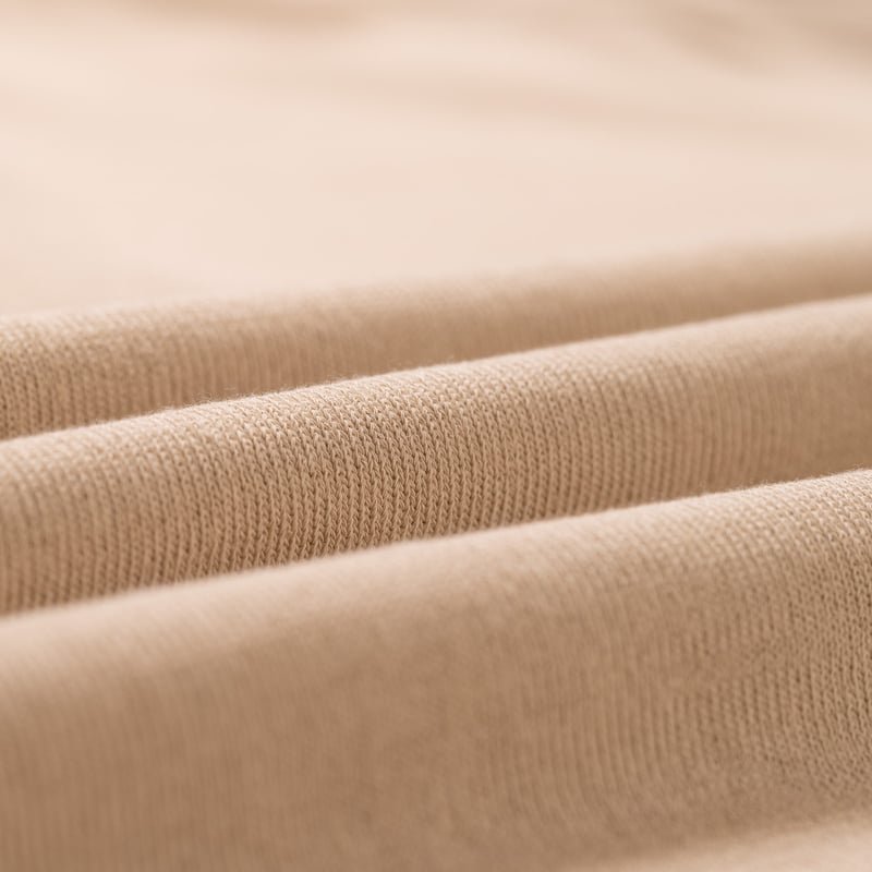 Image Flâneurs MOONCASTLE / Ice Cotton Poloneck Latte Beige détail matière