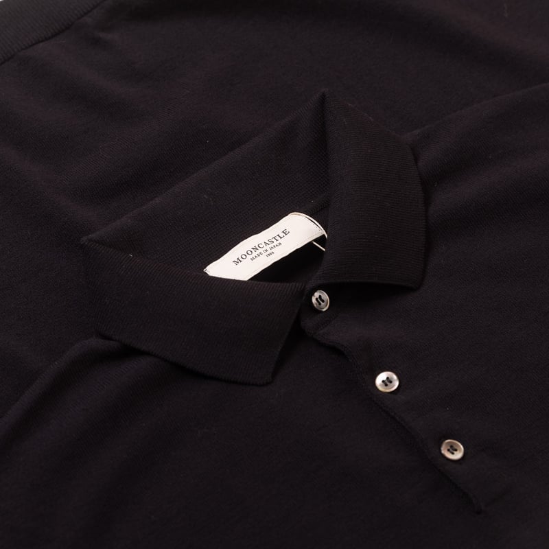 Ice Cotton Poloneck Black