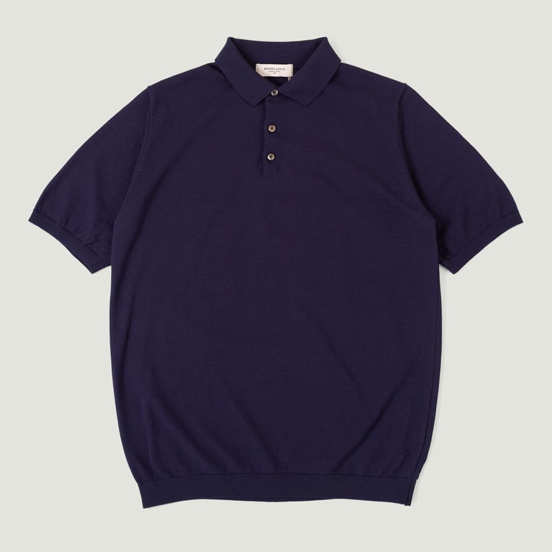 Image_Flâneurs_MOONCASTLE / Polo Ice Cotton Manches Courtes Navy_Vignette