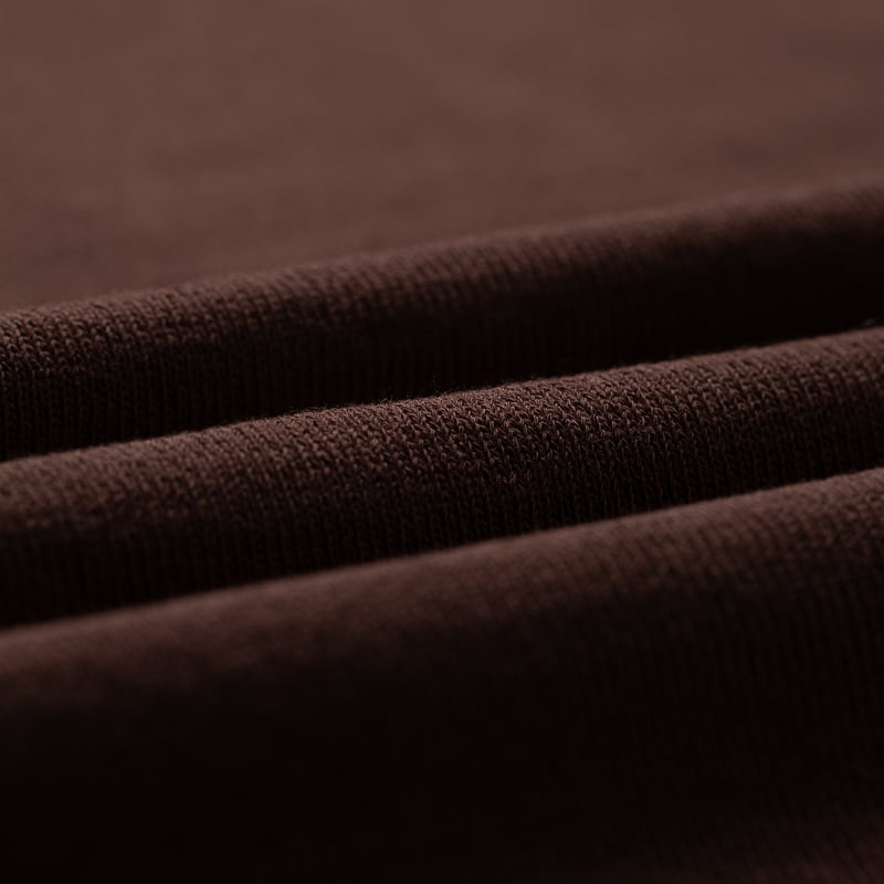 image flâneurs MOONCASTLE / Ice Cotton Relax Crewneck Brown détail matière