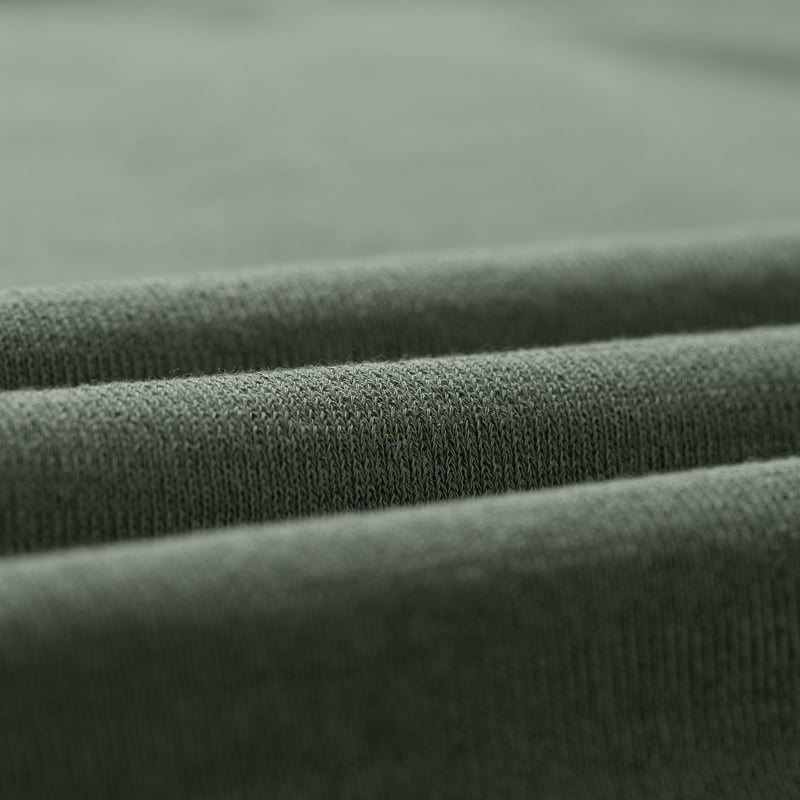 image flâneurs MOONCASTLE / Ice Cotton Relax Crewneck Olive détail matière