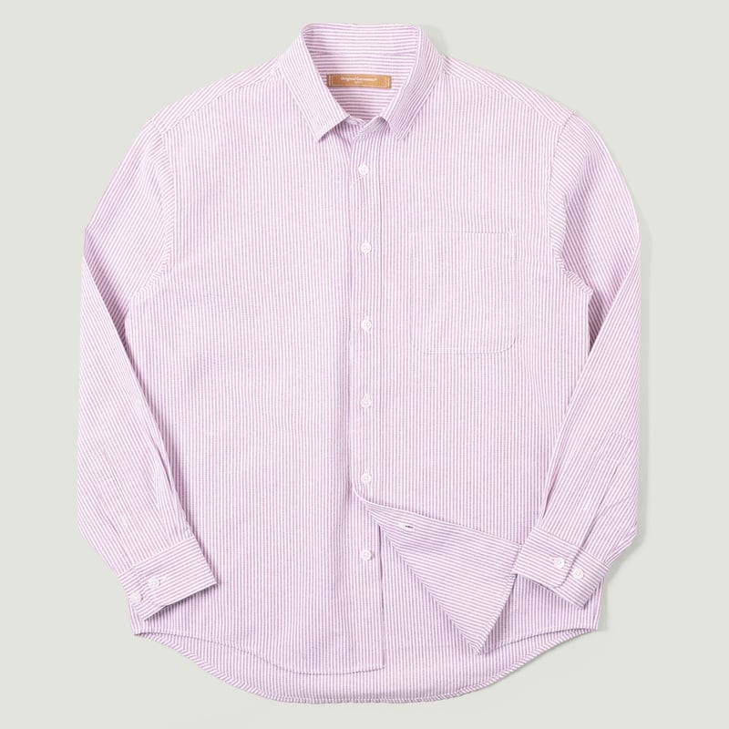 image flâneurs FRIZMWORKS / OG Stripe Oversized Shirt Purple vignette