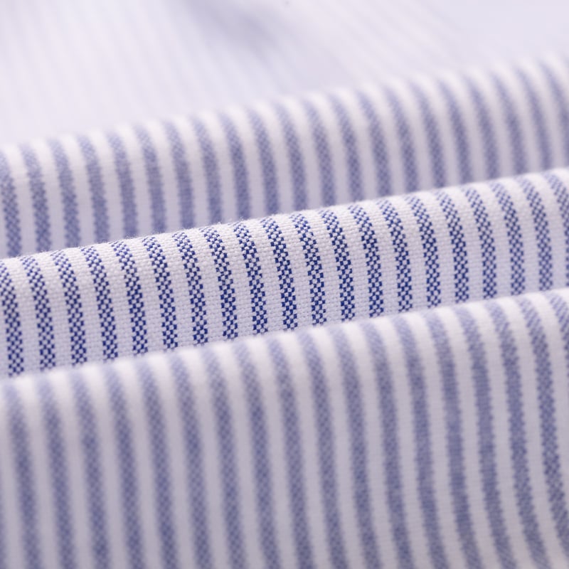 image flâneurs FRIZMWORKS / OG Stripe Oversized Shirt Blue détail matière