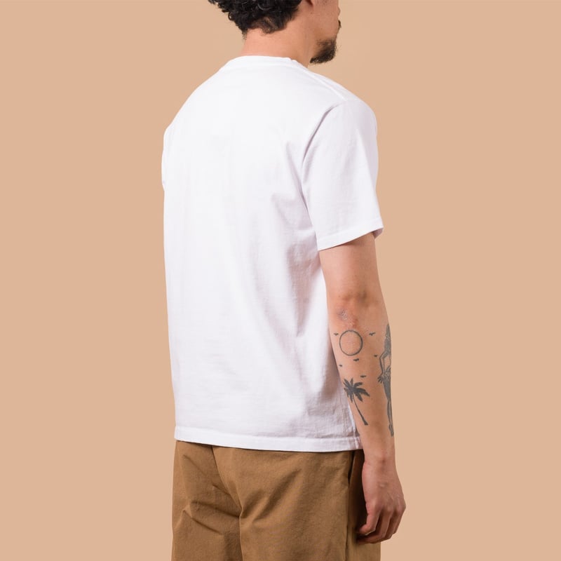 S/S Heavy Crew Tee White
