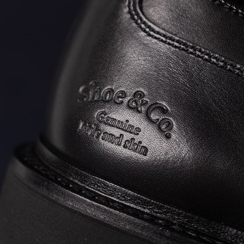 image REGAL SHOES & CO. / U-Tip Gore-Tex Black détail logo embossé